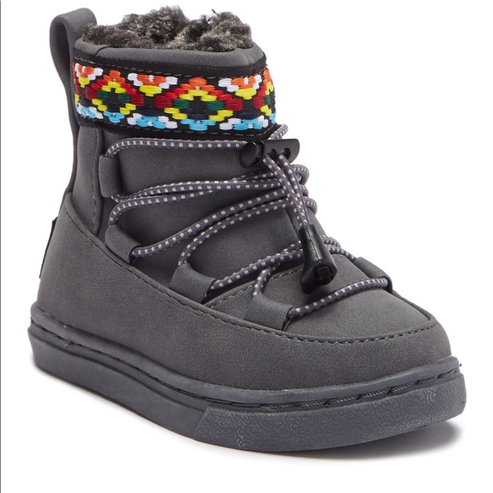 Toms Alpine Faux Fur Suede Boot